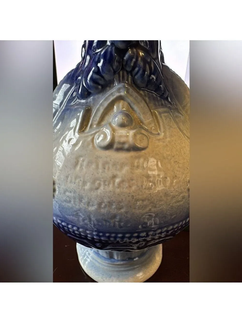 German Vintage Santa Claus Stoneware Pitcher Early 20th Century